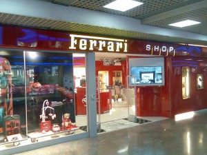 Rome airport: Ferrari shop