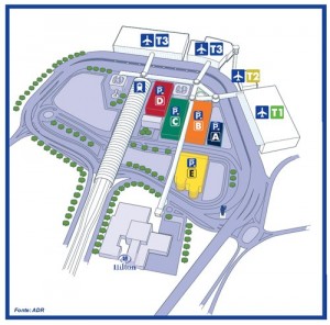 Hilton Rome Airport location